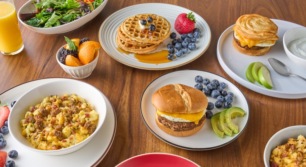 Jimmy Dean new protein line of products on a table